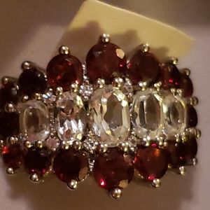 ruby sterling silver ring size 5